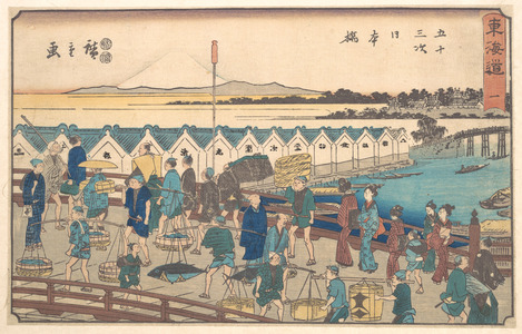 Utagawa Hiroshige: Nihon bashi - Metropolitan Museum of Art