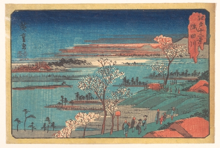 Estampe japonaise "Gotenyama-no Hana" par Utagawa Hiroshige, 歌川広重 (Utagawa Hiroshige (Japanese, 1797–1858))