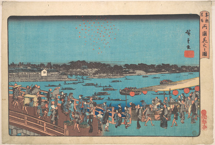 Utagawa Hiroshige: Ryogoku Hanabi no Zu - Metropolitan Museum of Art