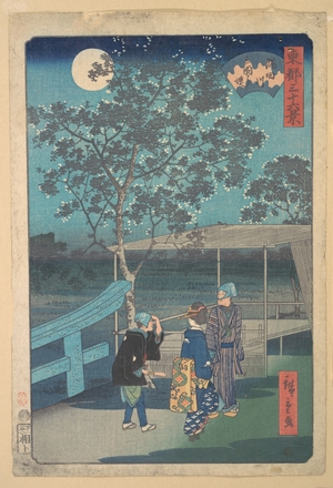 Utagawa Hiroshige: Sumidagawa, Mimeguri - Metropolitan Museum of Art