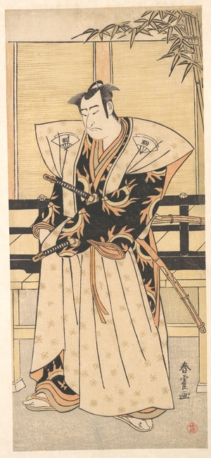 日本版画 "The Actor Onoe Matsusuke" 由 Shunkwaku (Japanese, active 1781–1789) 创作