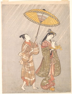 鳥居清満: Komachi Praying for Rain - メトロポリタン美術館