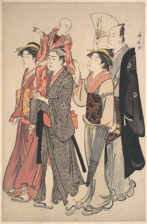 鳥居清長: Ichikawa Danjuro V and His Family - メトロポリタン美術館