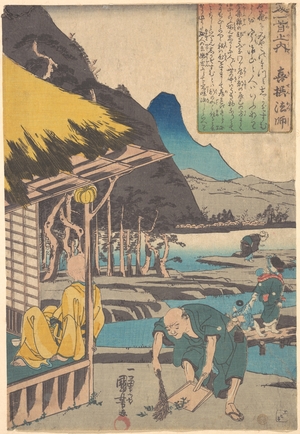 Utagawa Kuniyoshi: The Poet's Cabin in Tatsumi - Metropolitan Museum of Art