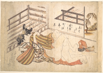 Okumura Masanobu, 奥村政信 (Okumura Masanobu (Japanese, 1686–1764))による浮世絵「Bedroom Scene」