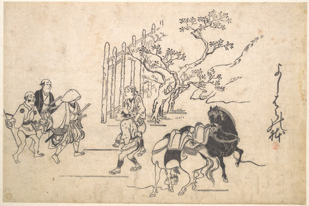 Hishikawa Moronobu: Two Young Samurai - Metropolitan Museum of Art