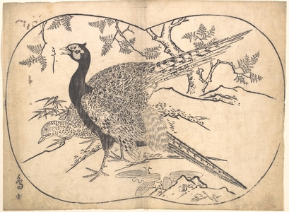 Hishikawa Moronobu: Pheasants - Metropolitan Museum of Art