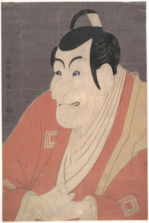 東洲斎写楽: Ichikawa Ebizo IV (Danjuro V) in the Role of Takemura Sadanoshin from the Play Koi Nyobo Somewake Tazuna - メトロポリタン美術館