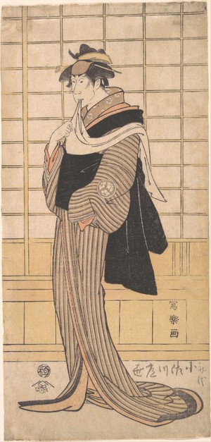 東洲斎写楽: Osagawa Tsuneyo II as the hairdresser O-Roku - メトロポリタン美術館