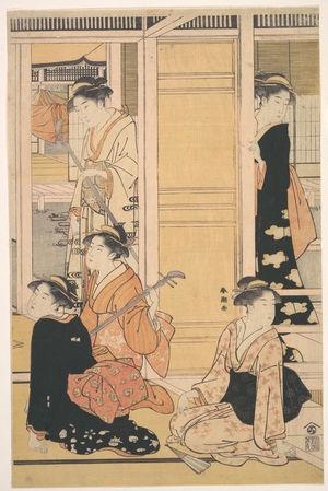 Katsukawa Shuncho: Interior View - Metropolitan Museum of Art