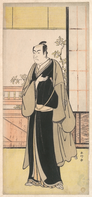 勝川春好: The Actor Ichikawa Monnosuke II as a Kyokaku - メトロポリタン美術館