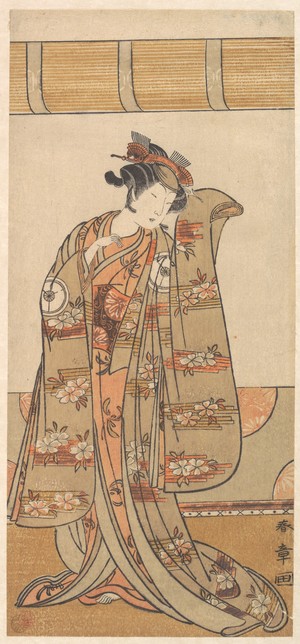勝川春章: The Fourth Iwai Hanshiro as a Woman - メトロポリタン美術館