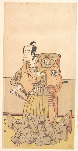 勝川春章: Bando Mitsugoro in the role of Soga no Juro - メトロポリタン美術館