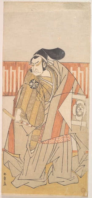 勝川春章: The First Nakamura Nakazo in the Role of Kudo Suketsune - メトロポリタン美術館