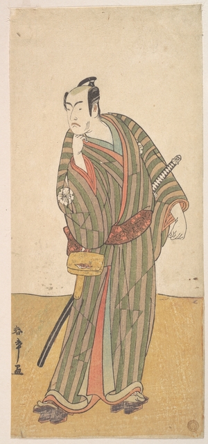 勝川春章: The Fourth Matsumoto Koshiro as an Otokodate Standing - メトロポリタン美術館