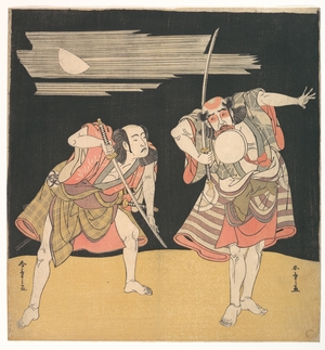 Katsukawa Shunsho: The Actors Otani Tomoemon I and Bando Mitsugoro I - Metropolitan Museum of Art