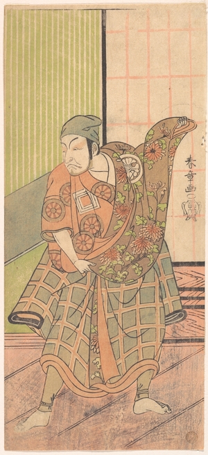 勝川春章: The Fourth Ichikawa Danjuro in the Role of Ukishima Danjo - メトロポリタン美術館