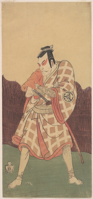 勝川春章: The Third Matsumoto Koshiro in the Role of Matsuomaru in 