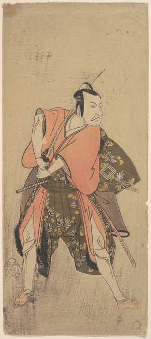 勝川春章: The Actor Ichikawa Danjuro V as a Samurai Ready to Fight - メトロポリタン美術館