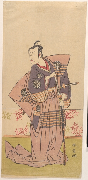 勝川春章: The Actor Matsumoto Koshiro 2nd as a Samurai - メトロポリタン美術館