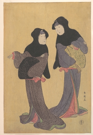 Katsukawa Shun'ei: Two Women Conversing - Metropolitan Museum of Art