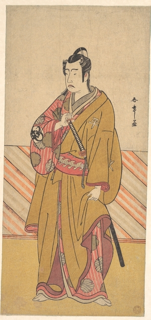 勝川春章: The Actor Bando Mitsugorô I as one of the Conen Otoko or Five Kyokaku - メトロポリタン美術館