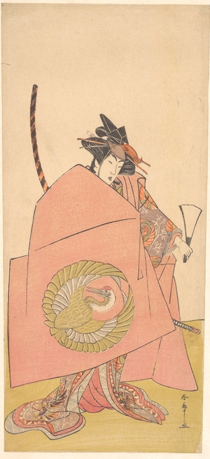 Katsukawa Shunsho: An Unidentified Actor in the Onna (Woman) Shibaraku (Wait-a-Moment) Act - Metropolitan Museum of Art