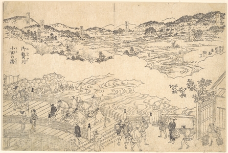 Unknown: River of Omue and Bridge of Oda - Metropolitan Museum of Art