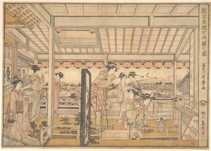 Kitagawa Utamaro: Shin Yoshiwara Karitaku Ryogoku no zu - Metropolitan Museum of Art