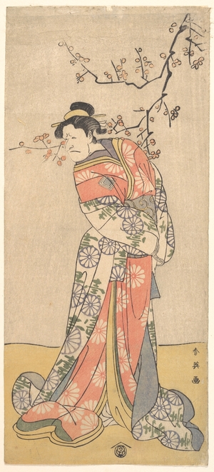 Katsukawa Shun'ei: Ichikawa Eibizo (Former Name: Danjuro V) in the Role of Iwafuji - Metropolitan Museum of Art