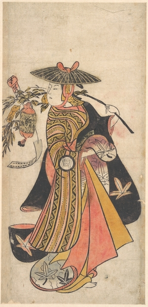 Okumura Toshinobu: Actor Sanogawa Ichimatsu (1722–1763) as a Courtesan during the Tanabata Festival - Metropolitan Museum of Art