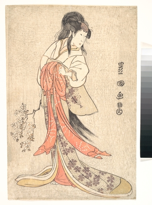 Utagawa Toyokuni I: Kabuki Actor Segawa Kikunojô III in a Mad Female Role - Metropolitan Museum of Art