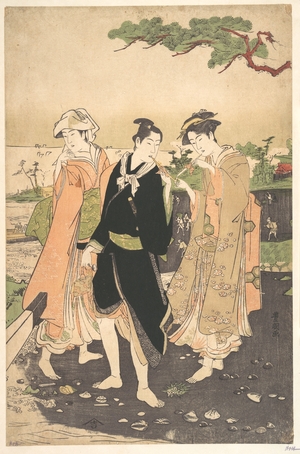 Utagawa Toyokuni I: Along the Seashore at Futami - Metropolitan Museum of Art