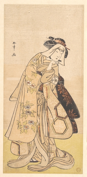 勝川春章: The Fourth Iwai Hanshirô as a Woman - メトロポリタン美術館