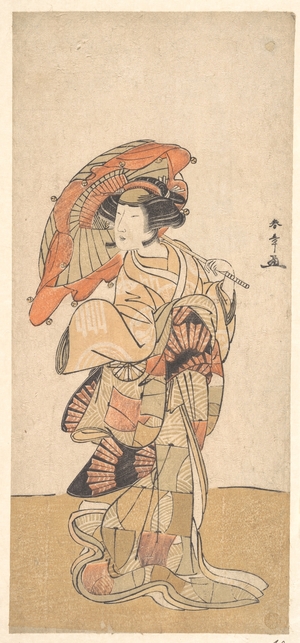 勝川春章: The First Nakamura Tomijuro as a Woman Dancer - メトロポリタン美術館