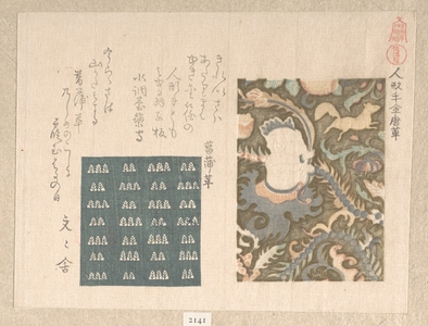Kubo Shunman: Designs of Imported Leathers - Metropolitan Museum of Art