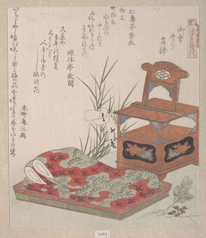 柳々居辰斎: Cabinet for the Toilet and Bedclothes - メトロポリタン美術館