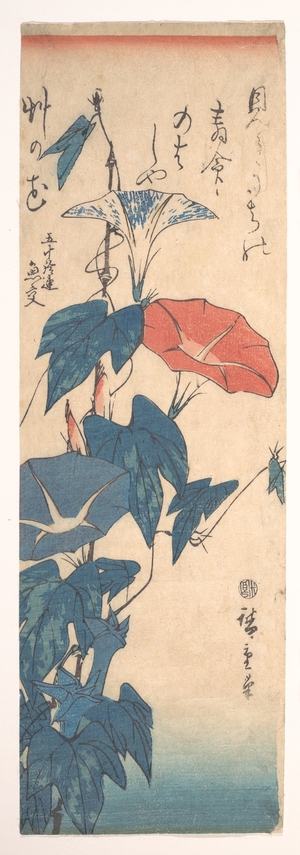 Utagawa Hiroshige: Morning Glories - Metropolitan Museum of Art