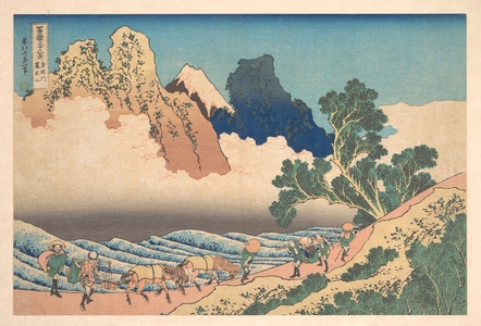 Katsushika Hokusai: View from the Other Side of Fuji from the Minobu River (Minobugawa ura Fuji), from the series Thirty-six Views of Mount Fuji (Fugaku sanjûrokkei) - Metropolitan Museum of Art