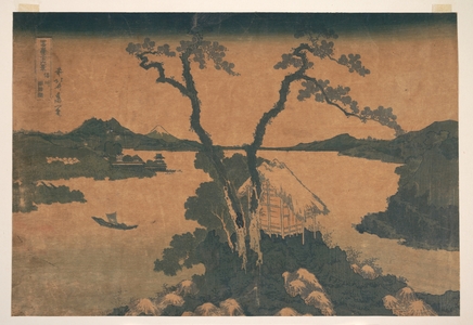 葛飾北斎: Lake Suwa in Shinano Province (Shinshû Suwako), from the series Thirty-six Views of Mount Fuji (Fugaku sanjûrokkei) - メトロポリタン美術館