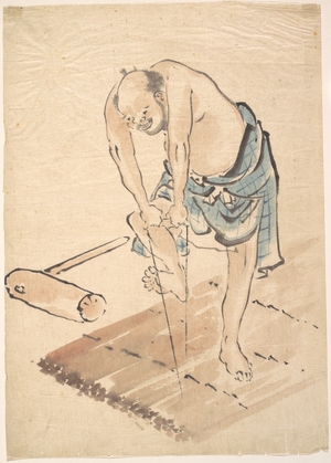 Katsushika Hokusai: Man on a Raft - Metropolitan Museum of Art