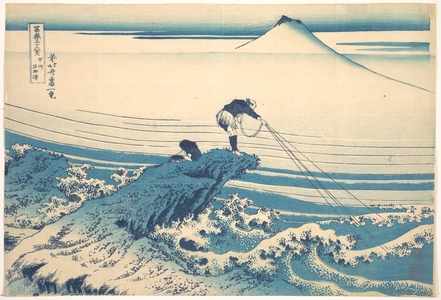 Katsushika Hokusai: Kajikazawa in Kai Province (Kôshû Kajikazawa), from the series Thirty-six Views of Mount Fuji (Fugaku sanjûrokkei) - Metropolitan Museum of Art