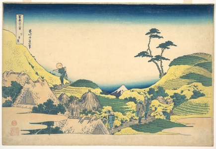 葛飾北斎: Lower Meguro (Shimo Meguro), from the series Thirty-six Views of Mount Fuji (Fugaku sanjûrokkei) - メトロポリタン美術館