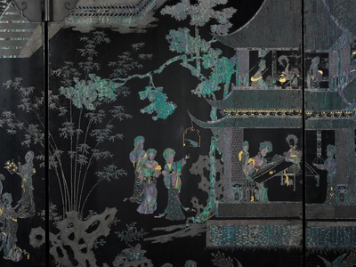 Unknown: Screen with Birds amid Flowers and Plants - Metropolitan Museum of Art