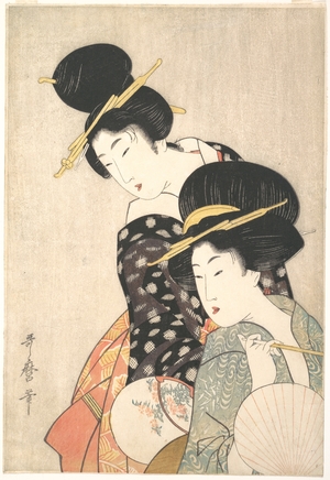 喜多川歌麿: Two Women - メトロポリタン美術館