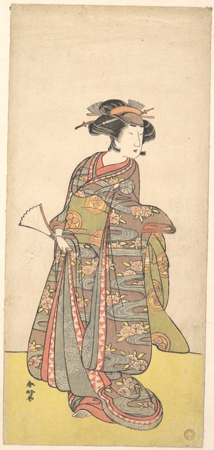 勝川春好: The First Nakamura Tomijuro as a Woman - メトロポリタン美術館