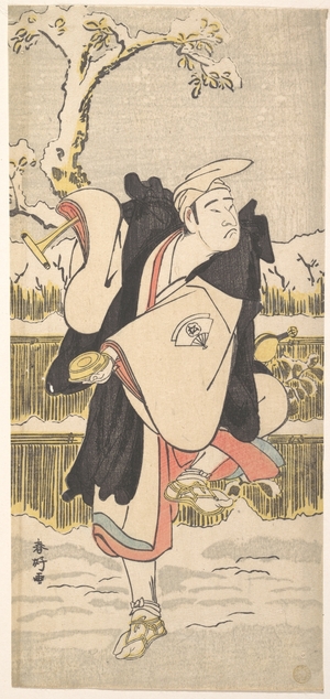 勝川春好: Onoe Matsusuke as a Kannen-Butsu or Mendicant Buddhist Monk - メトロポリタン美術館
