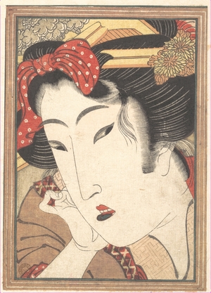 渓斉英泉: Rejected Geisha from Passions Cooled by Springtime Snow - メトロポリタン美術館