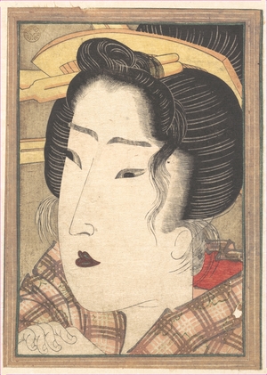 渓斉英泉: Head of a Beauty - メトロポリタン美術館