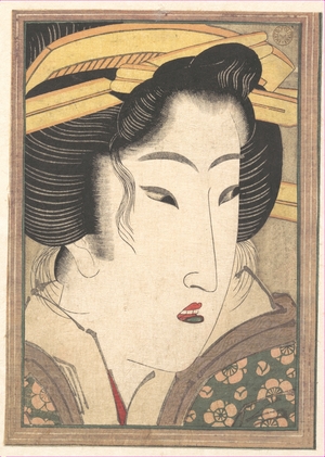 渓斉英泉: Head of a Beauty - メトロポリタン美術館